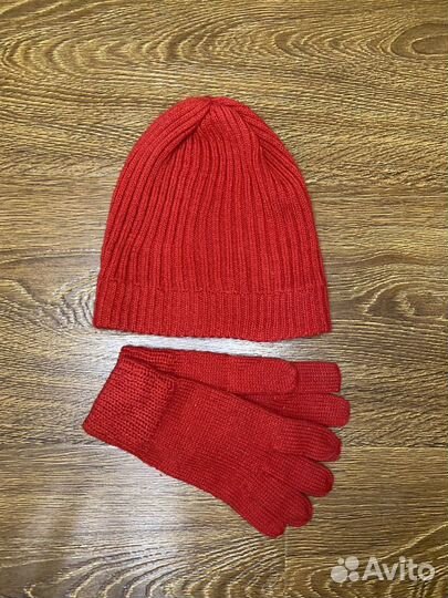 Шарф с перчатками