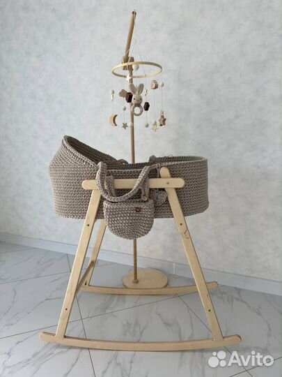 Люлька колыбель вязаная