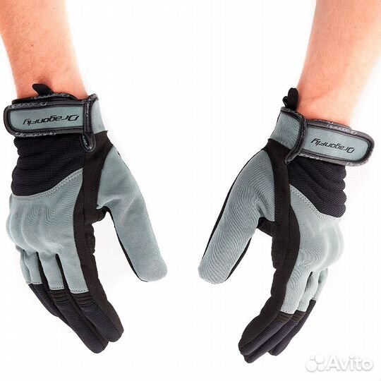 Dragonfly Мотоперчатки quad Black-Dark XL