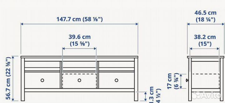 Тумба под телевизор хемнэс IKEA