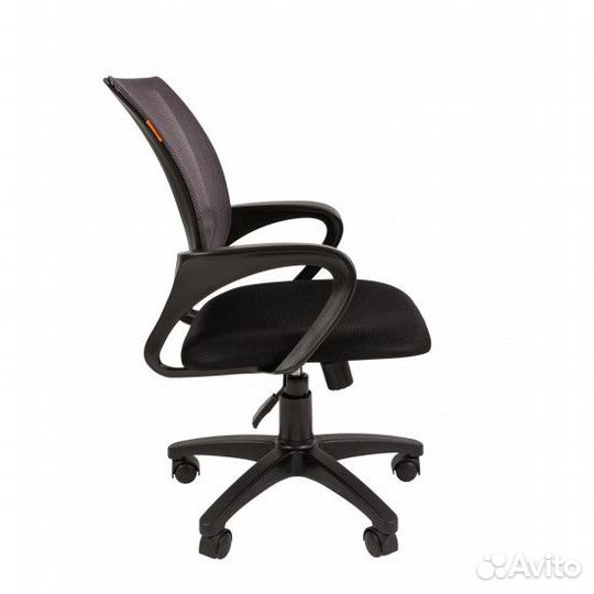 Кресло офисное CH-696 TW 04 спинка сетка серая, сидушка черная