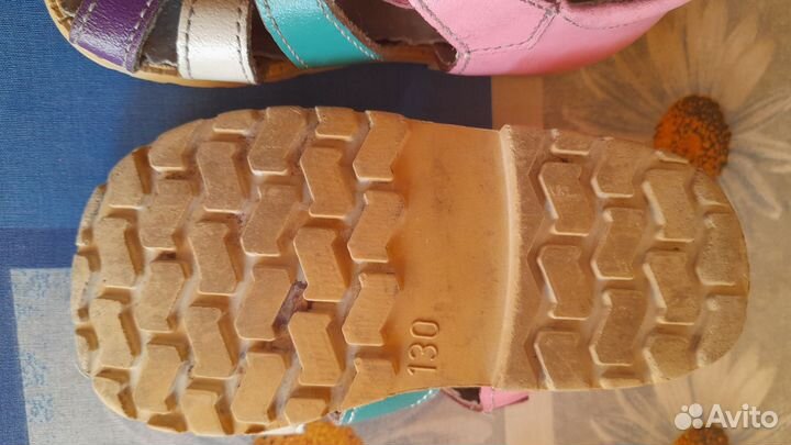 Сандалии для девочки 13 размер