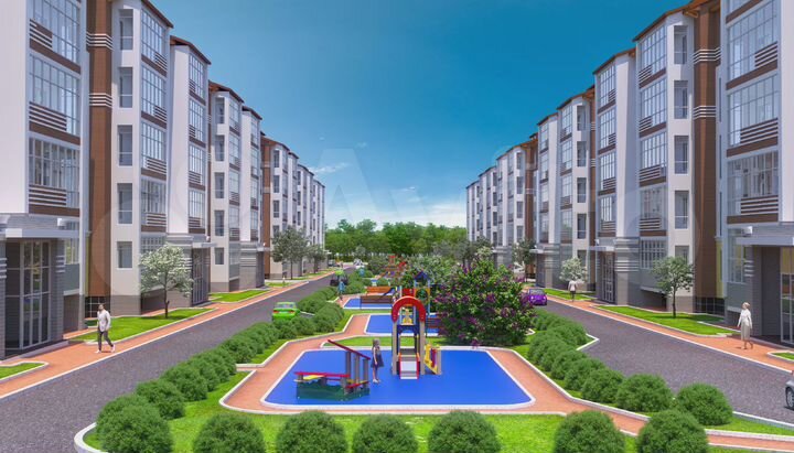 1-к. квартира, 52,8 м², 2/5 эт.