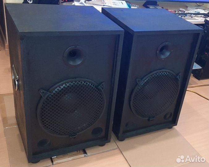 Колонки F-Sound 1080W 2шт Pro Dual 8Ом 63х40х36см