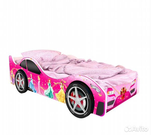 Кровать-машина Вена с колесами (2шт.)