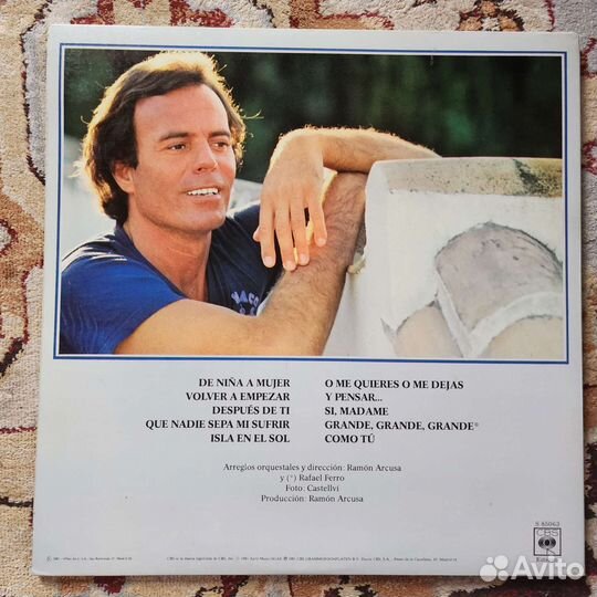 Julio Iglesias De Nina A Mujer lp