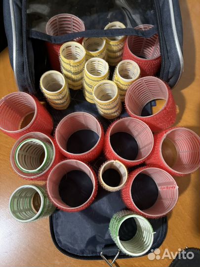 Бигуди липучки в косметичке