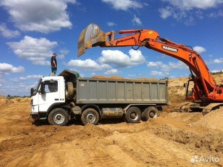 Песок \ Отсев гранитный сеяный крупный от 3кубов