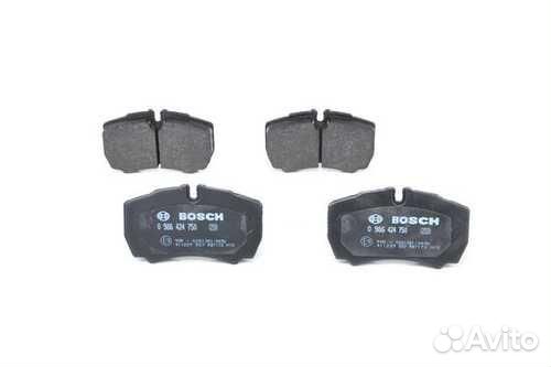 Bosch 0986424750 Колодки тормозные дисковые bosch