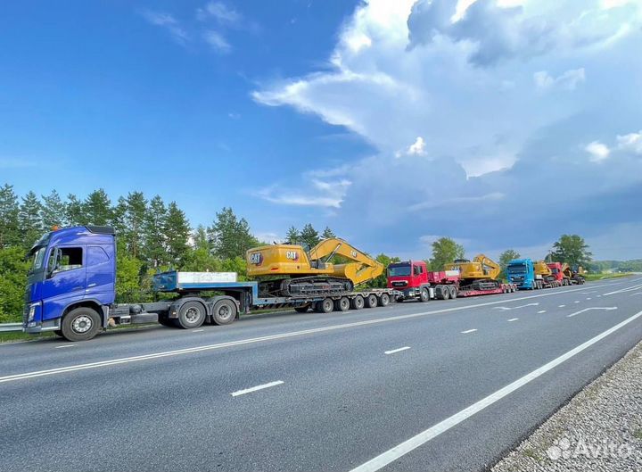 Грузоперевозки негабарита на траллах