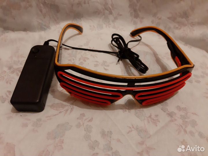 Неоновые LED очки