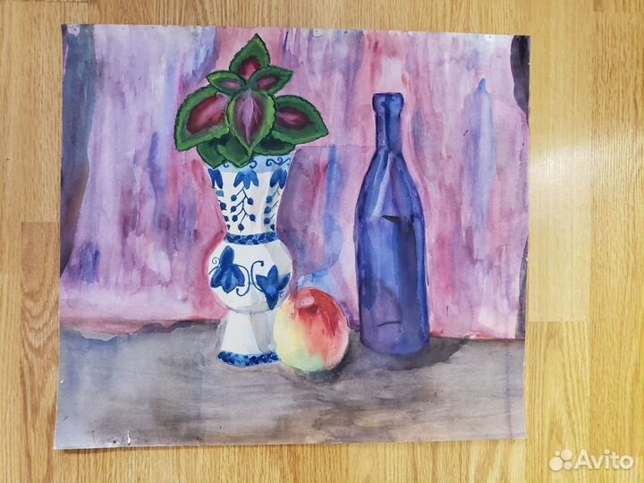 Натюрморт акварелью А3