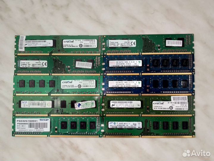 Озу DDR3 2Gb 1333-1600 Mhz