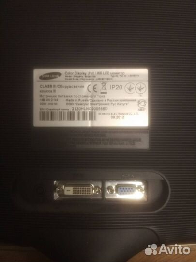 Монитор Samsung S22B370B LED