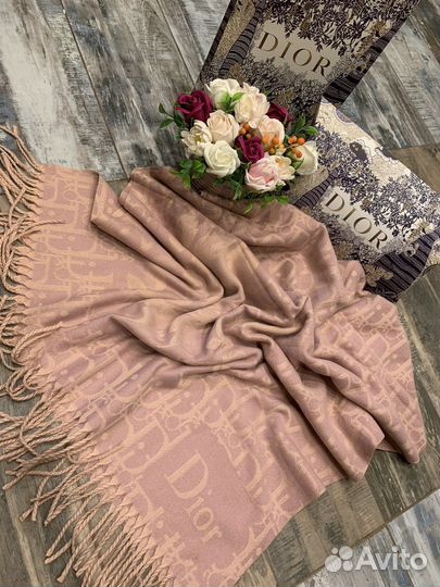 Кашемировый палантин шарф Dior с упаковкой