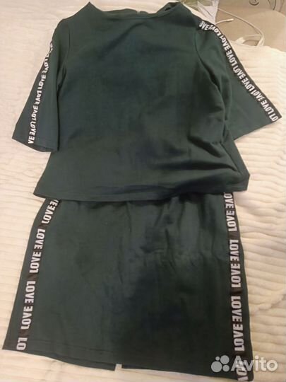 Костюм женский юбка и кофта трикотаж