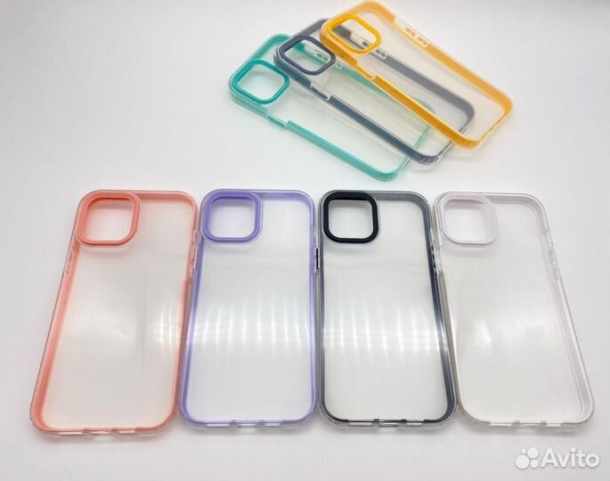 Чехол Радужный Прозрачный iPhone 11/12/13