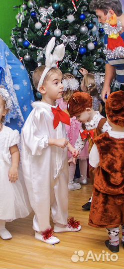 Новогодний костюм зайчика