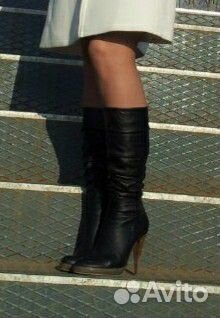 Сапожки демисезонные Calipso из натуральной кожи