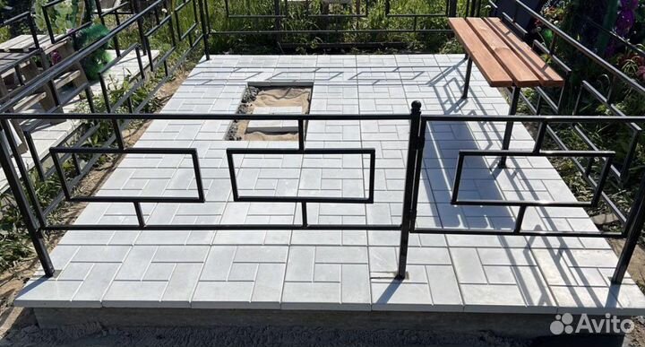 Благоустройство захоронения памятники ограды