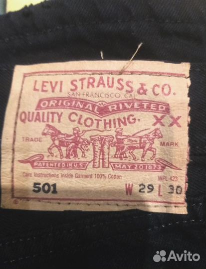 Оригинальные джинсы Levis 501