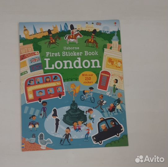 Книга со стикерами. London Usborne