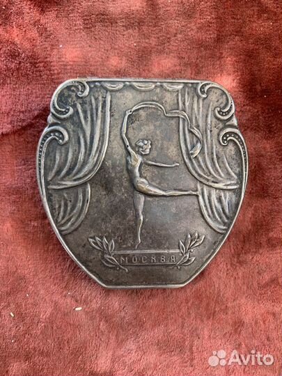 Пудреница с зеркалом СССР балет балерина