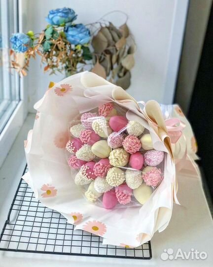 Букет из клубники в шоколаде