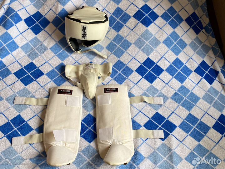 Защита голени и стопы для карате