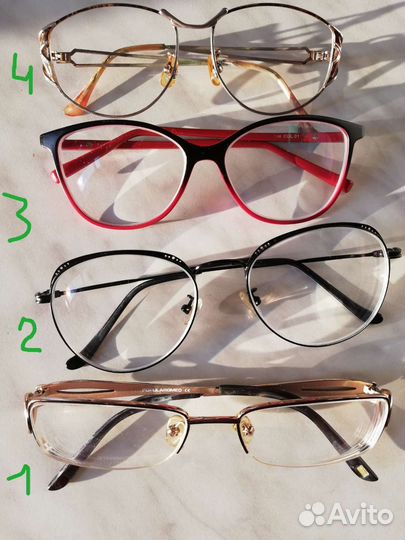 Очки с диоптриями и оправа. Женские