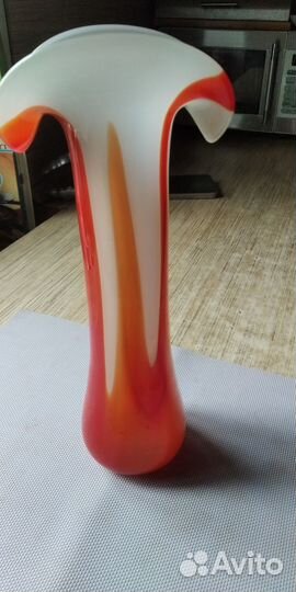 Ваза цветное стекло СССР
