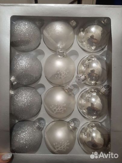 Елочные игрушки стекло новые