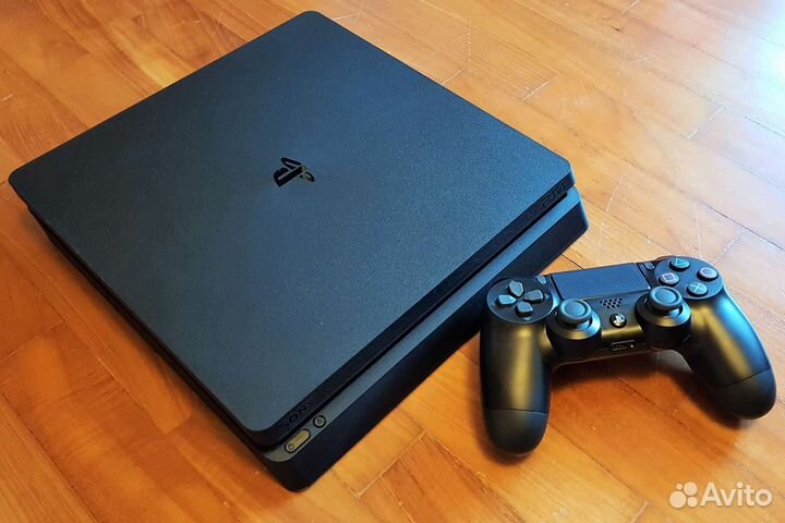 Play station 4 slim, 1tb, 2 джойстика. Без торга