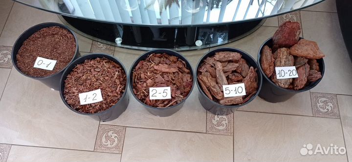 Кора (мульча) лиственницы 60л. В ассортименте