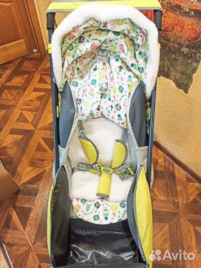 Детские санки коляска ника