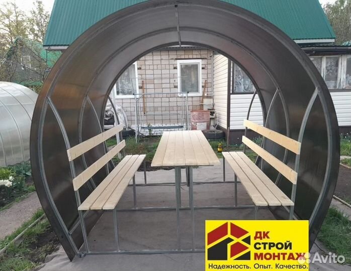 Беседка из поликарбоната