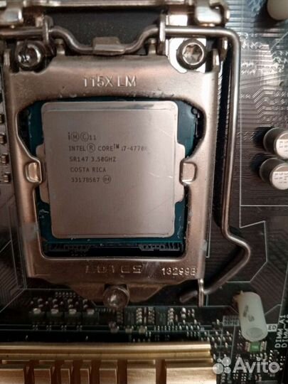 Материнская плата с процессором i7 4770к
