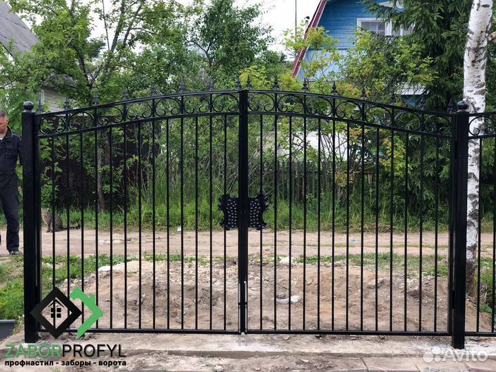 Ворота под ключ / заборы из штакетника