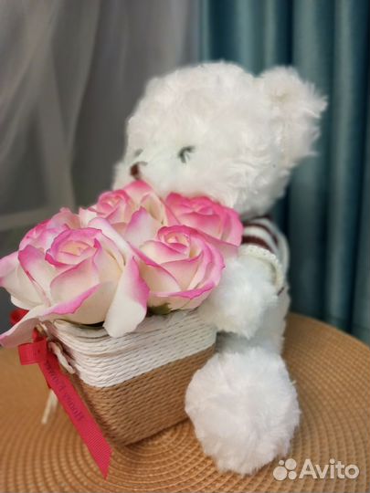 Букеты боксы розы цветы подарки