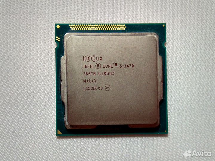 Процессор Intel Core i5-3470: 4 ядра, 3600 Мгц