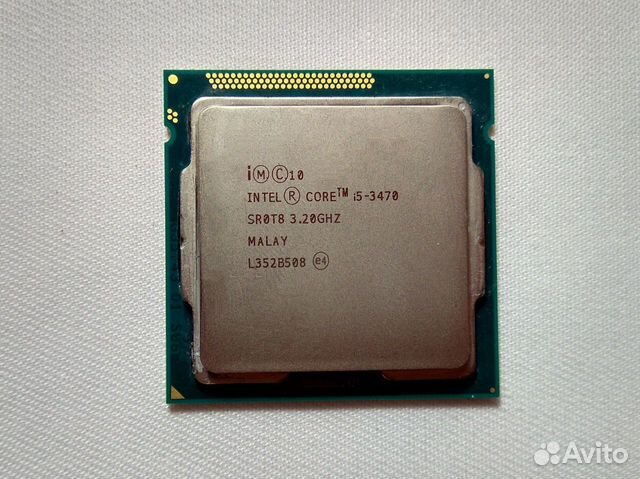 Процессор Intel Core i5-3470: 4 ядра, 3600 Мгц