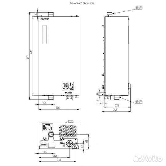 Электрокотел zota Balance V2 - 36