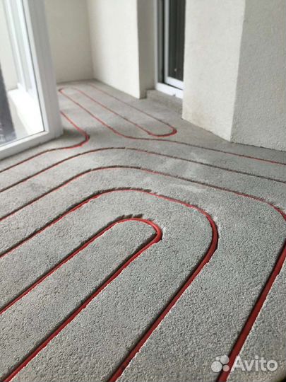 Тёплый пол в существующей стяжке