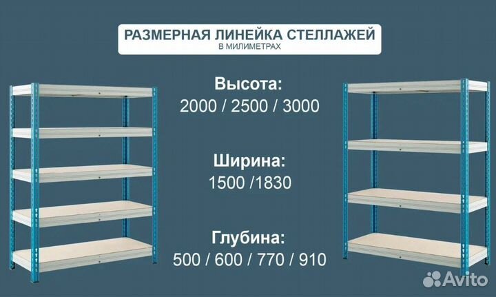 Стеллаж металлический