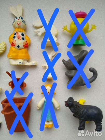 Фигурки колкий пластик СССР