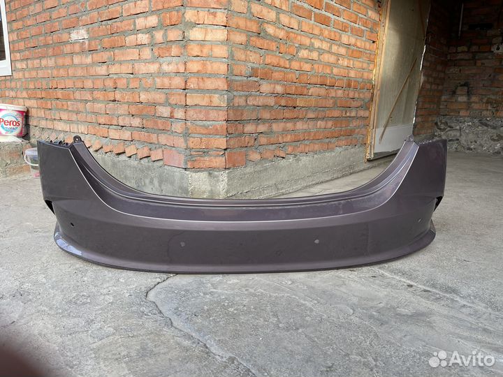 Задний бампер на hyundai solaris 2021