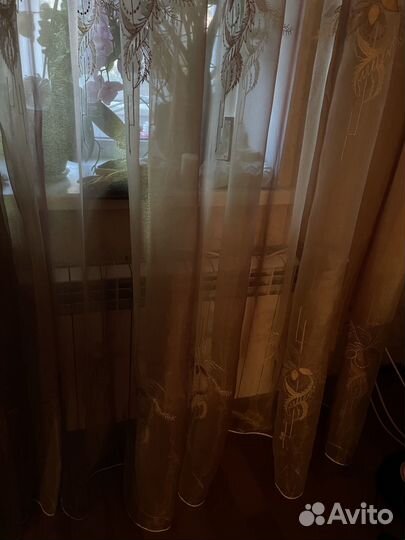 Тюль органза (из 2-х частей)