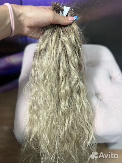 Натуральные волосы для наращивания с работо