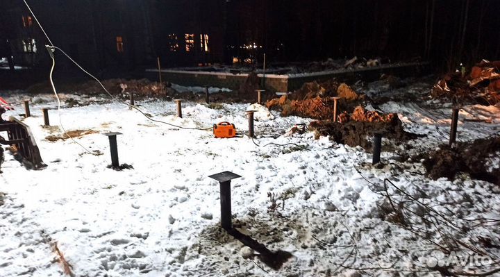 Винтовые сваи под ключ Фундамент на винтовых сваях