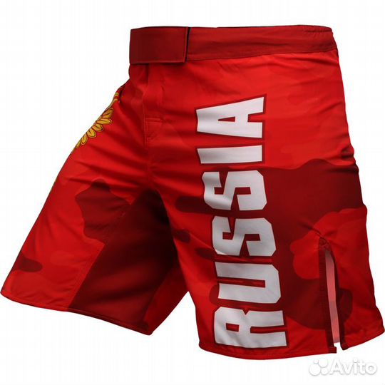 Шорты мма детские Alfa Brend Camo красные (10 лет)